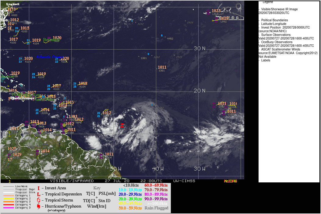 Cambio climatico expres Ocho tormentas tropicales y un huracan, Hanna
