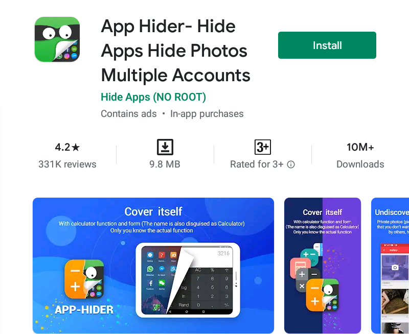 Free apps for hiding personal apps and photos in 2021