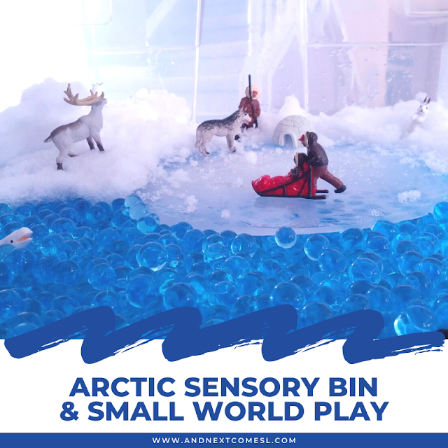 Winter Sensory Bins & Small World Play: 411 & Materials Lists