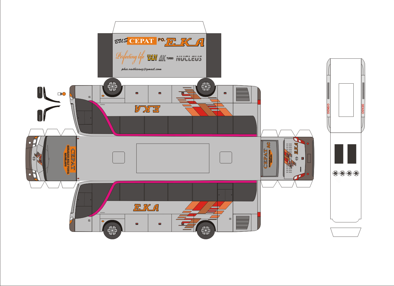 Mengungkap Pesona Papercraft: Panduan Lengkap Membuat Pola Bus Pariwisata