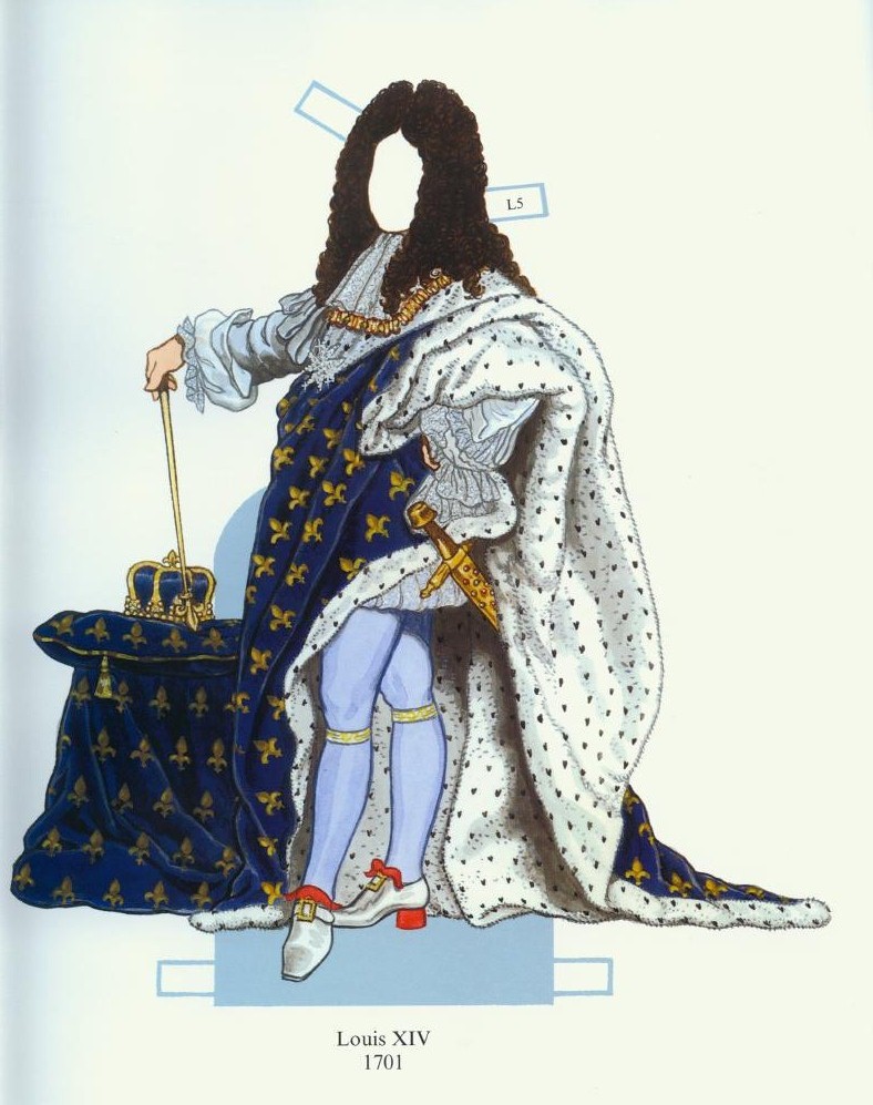 Cantinho da Leonor João Paper Dolls Luis XIV
