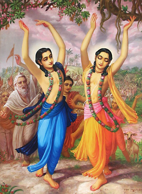 Sri Nityananda Prabhu y Sri Caitanya Mahaprabhu