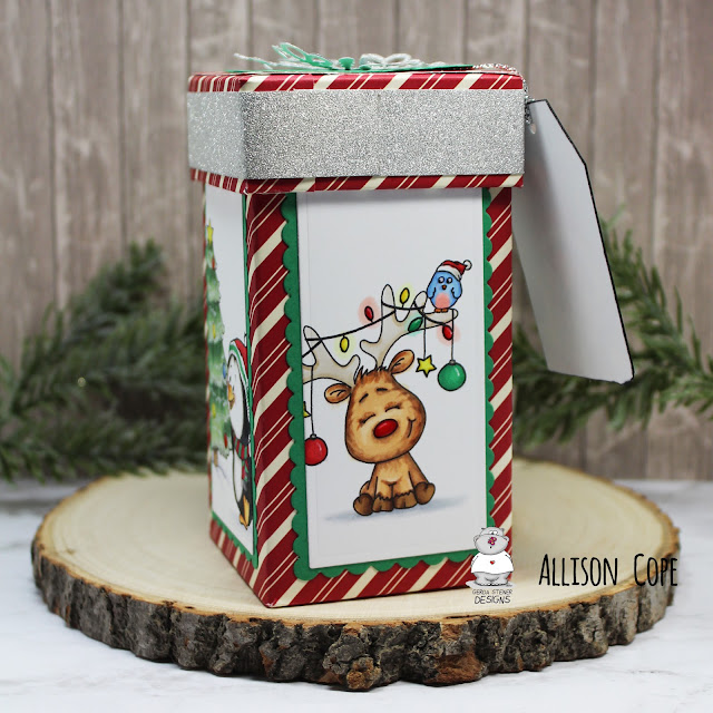 Merry Little Gift Box by Allison Cope featuring all Digital Stamps from Gerda Steiner Designs