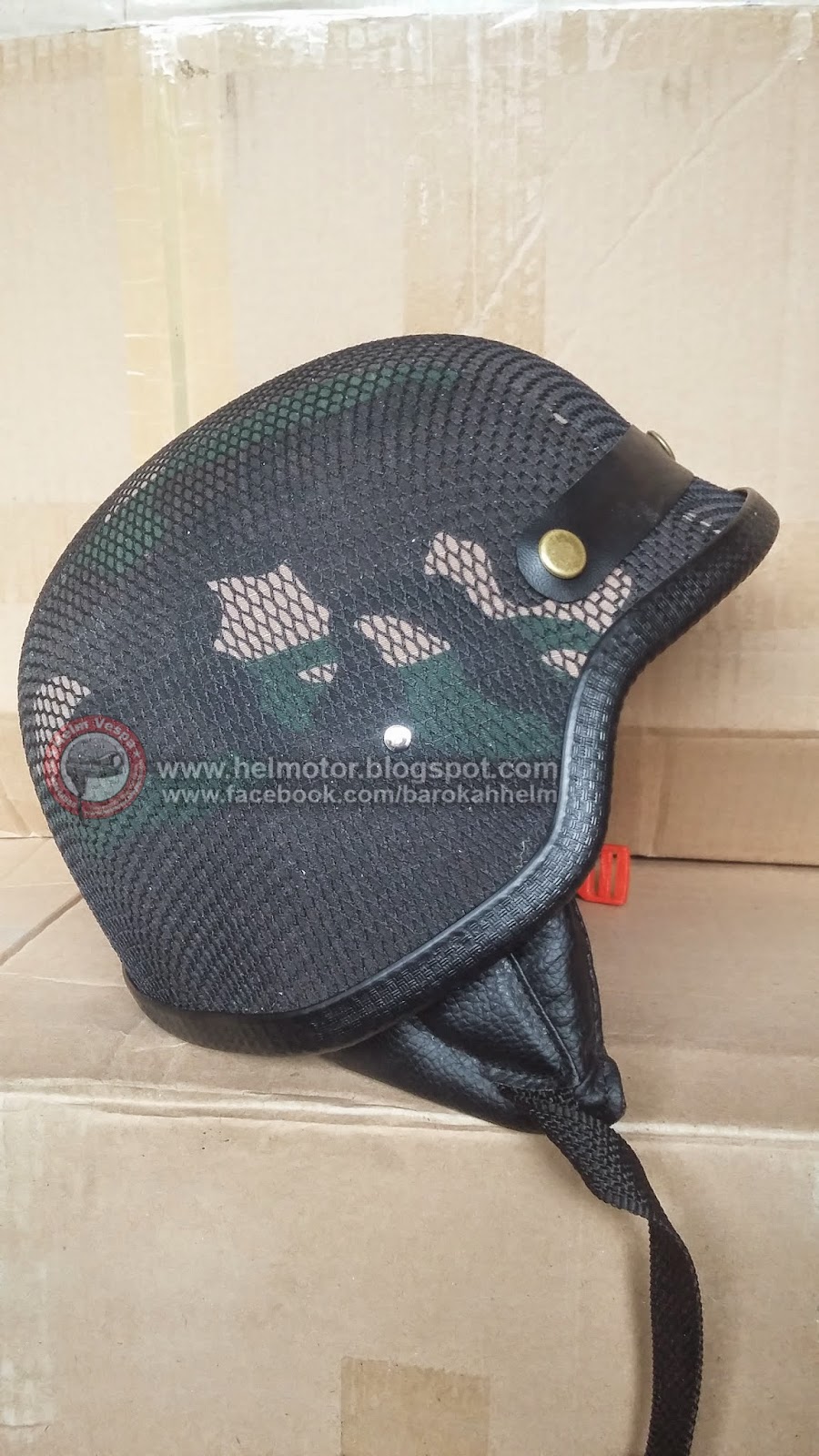 Helm Densus Army Jaring K531i Helm Vespa