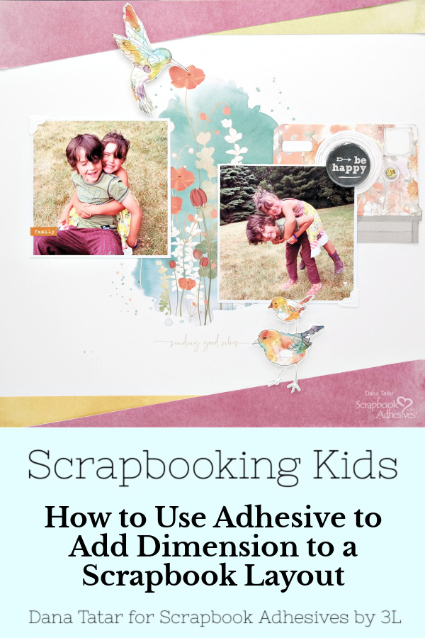 Good Vibes Scrapbook Layout Scrapbook Adhesives by 3L