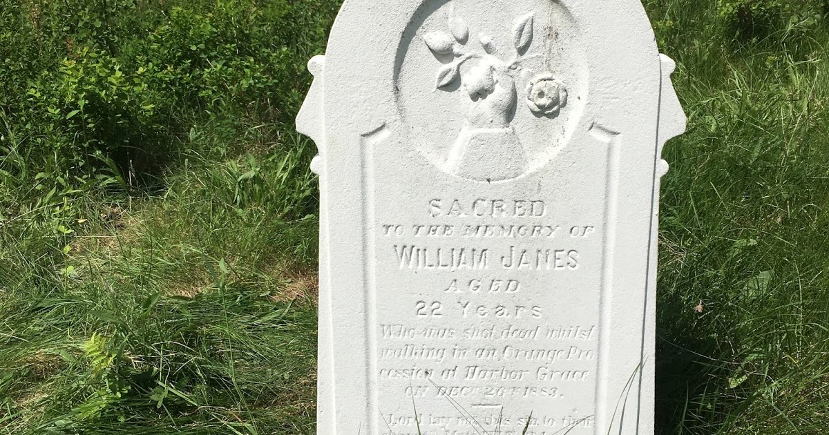 ICH Blog A cemetery visit on Orangeman's Day the grave of William Janes
