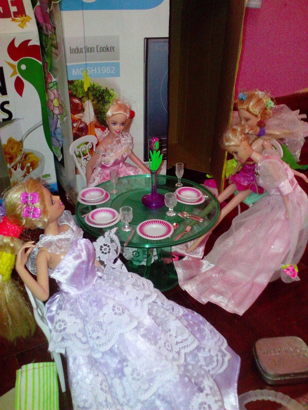 Barbie Tea Party Center piece! Tea party, Crafts, Party