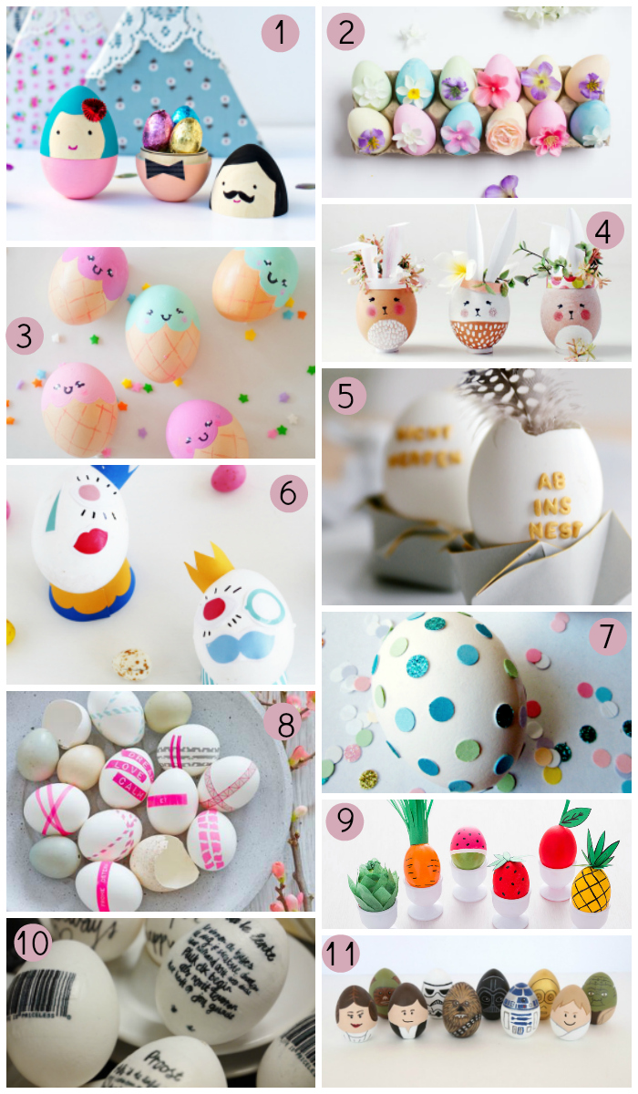 11 ideas para decorar huevos de Pascua