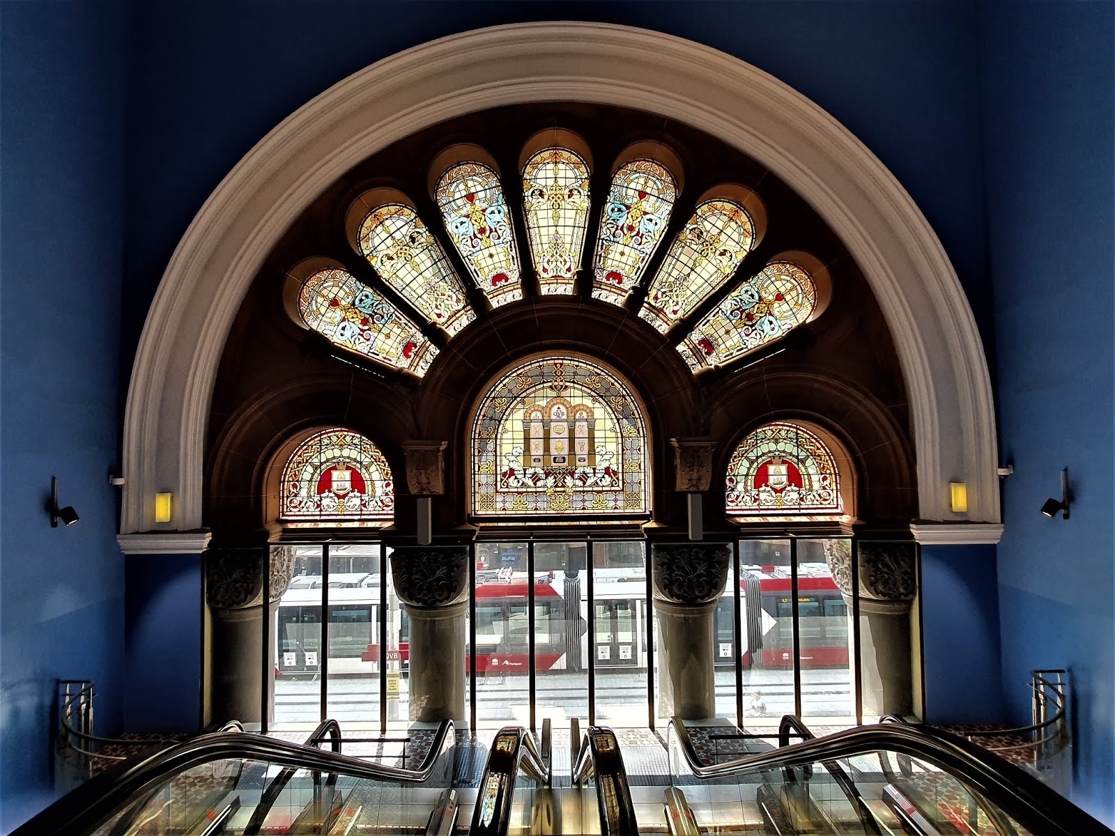 Sydney City and Suburbs Queen Victoria Building, stained glass