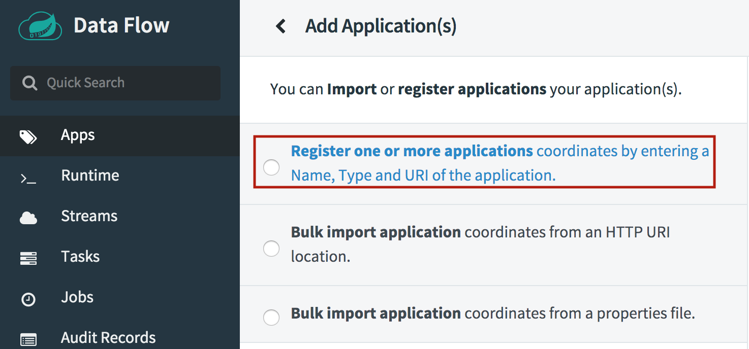 Spring batch job with Spring cloud data flow server