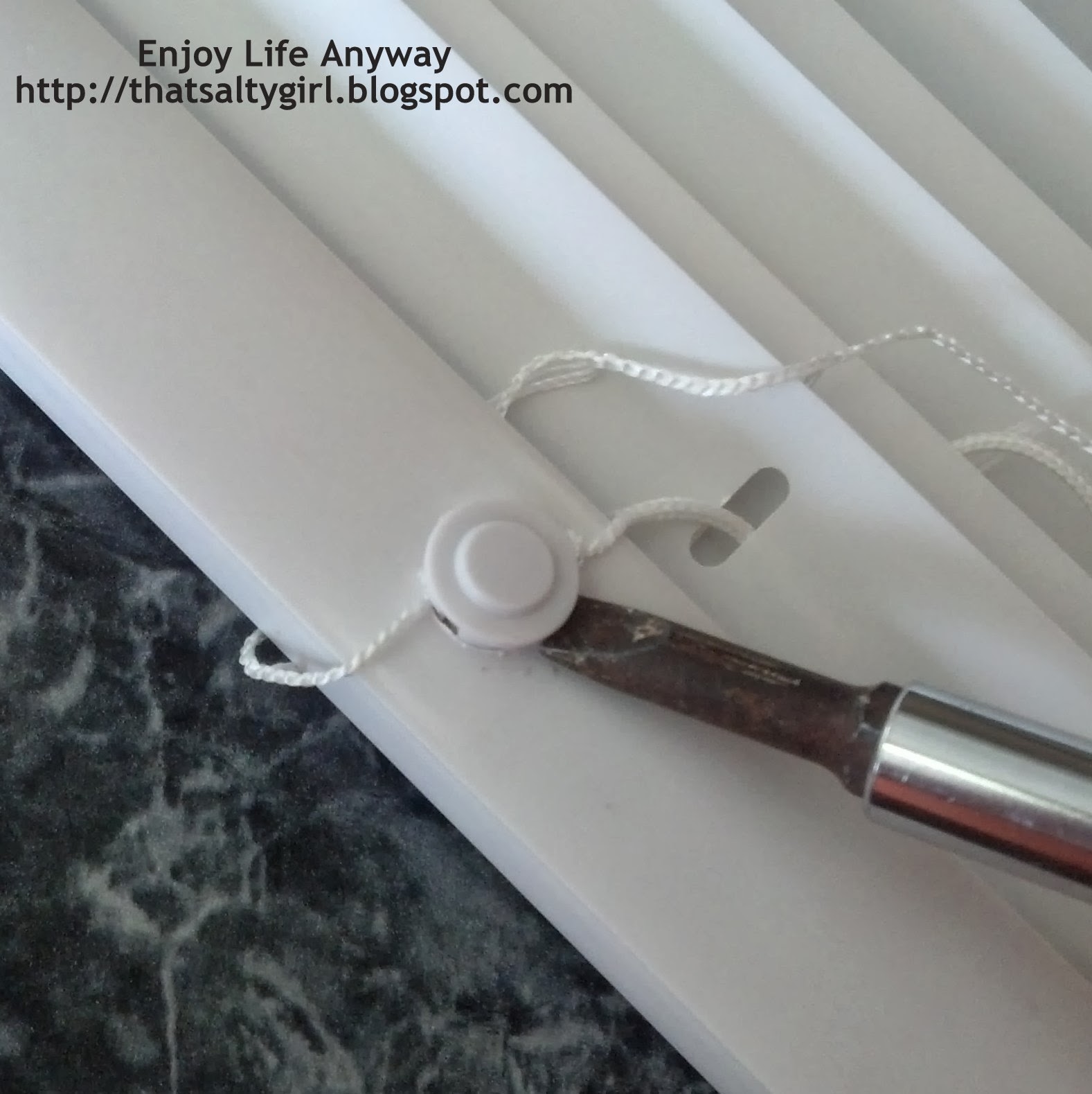 Enjoy Life Anyway How to Replace Mini Blind Slats