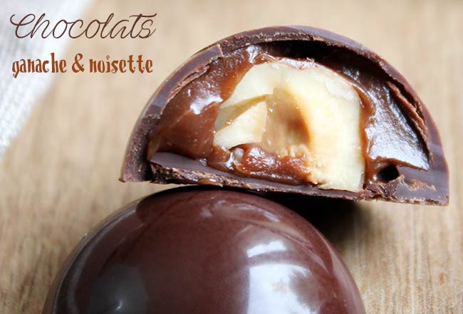 CHOCOLATS DE NOEL : LES NOISETTES AUX 2 CHOCOLATS ET AUX EPICES