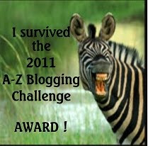 I Survived the 2011 A to Z Challenge