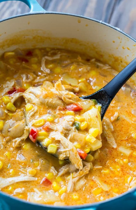 Spicy Chicken and Corn Chowder - Simple Recipe Ideas