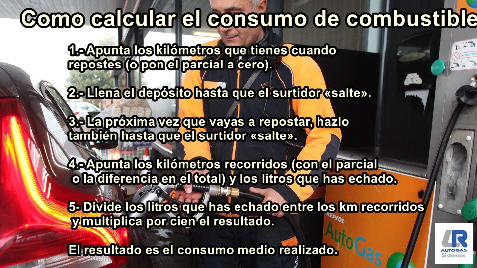 fragmento tarjeta caja registradora Como Calcular el consumo real de combustible de tu coche. | LR Autogas