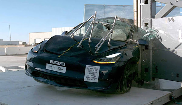 Tesla Model Y obtém 5 estrelas em crash test do NHTSA