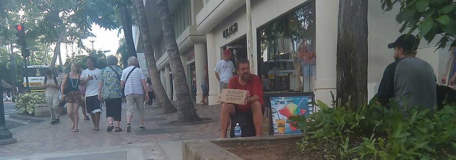 Panhandling In Waikiki