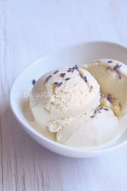 Inghetata cu levantica si miere/ Lavender Honey Ice Cream