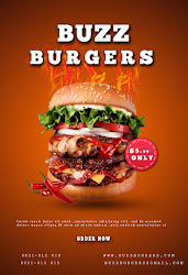 burger flyer restaurant poster photoshop tutorial