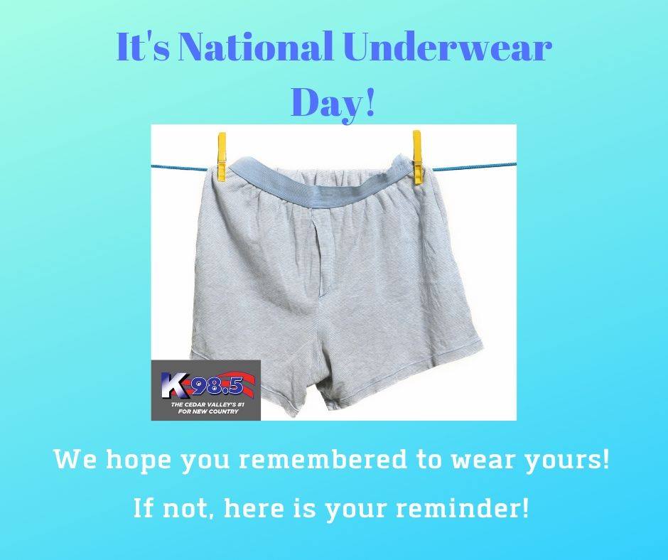 National Underwear Day National Underwear Day