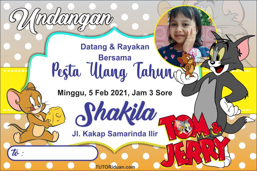 Free 30+ Desain Undangan Ulang Tahun Anak Format CorelDraw