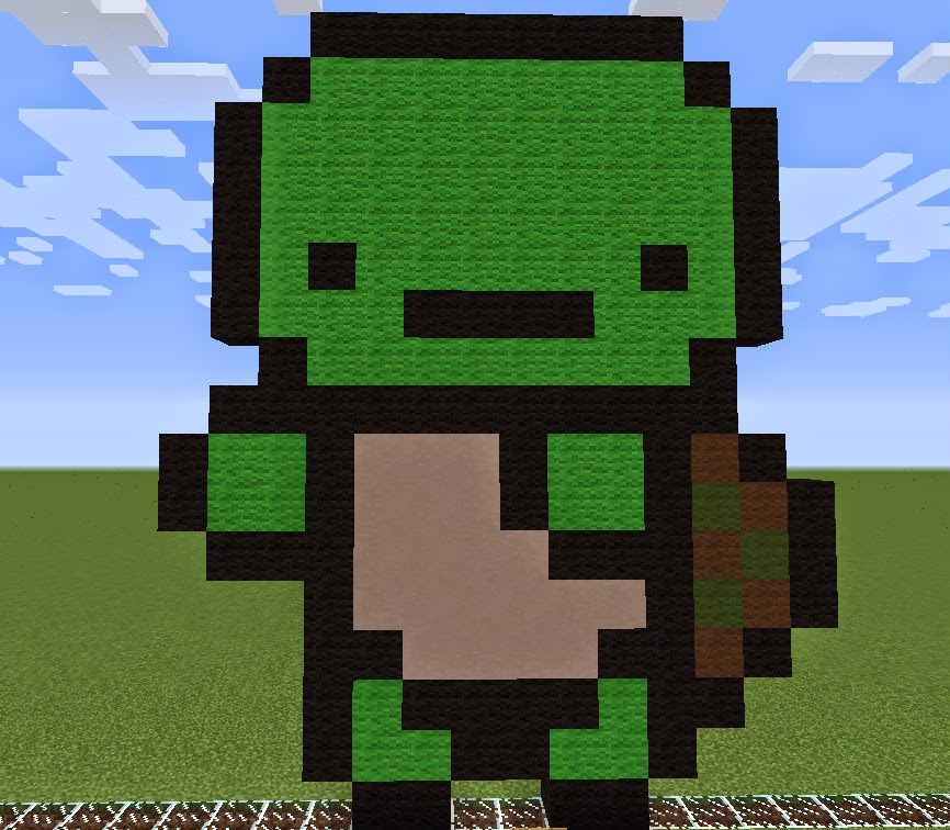Risha's Minecraft Blog: Mr. Turtle ~ Pixel Art