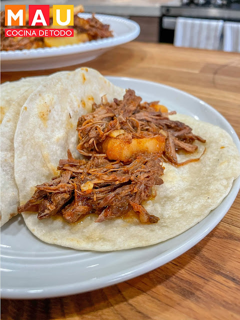 mau cocina de todo deshebrada con papa receta facil comida casera