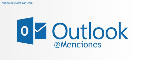 menciones en outlook