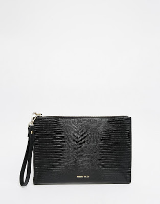 Leather Lizard Wristlet Clutch from Whistles 