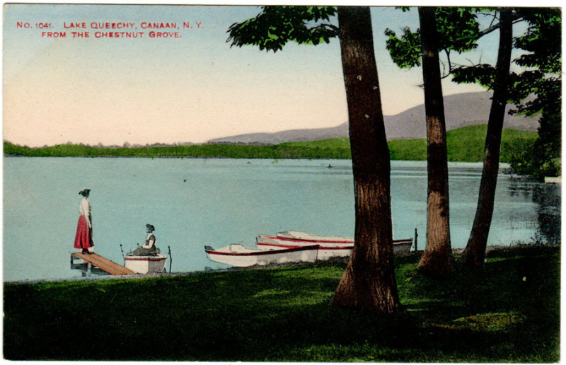 Old Pictures of Columbia County NY Lake Queechy, Canaan NY from the