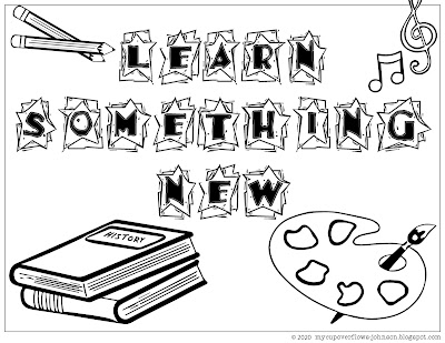 learn something new coloring page