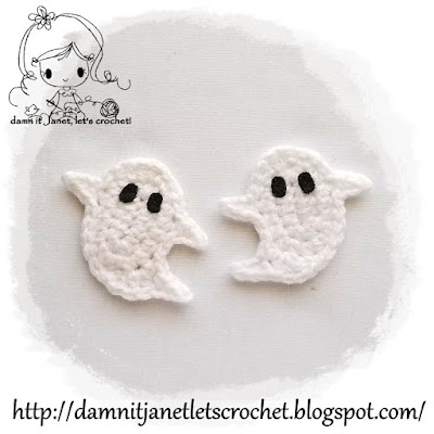Crochet Ghost Earrings