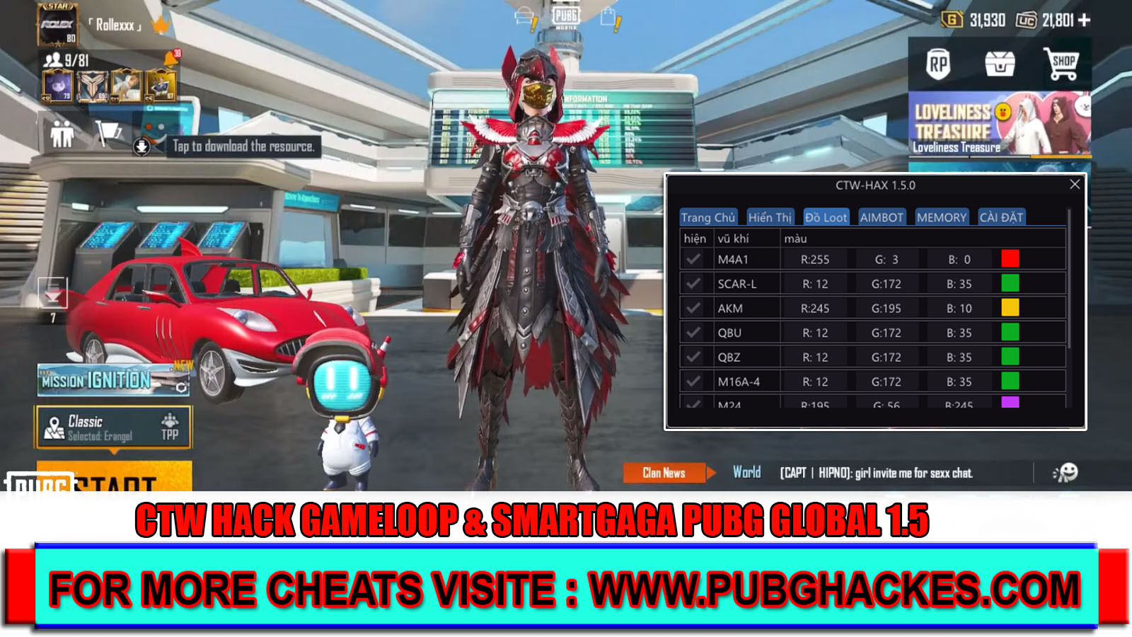 Gameloop pubg cheats фото 32