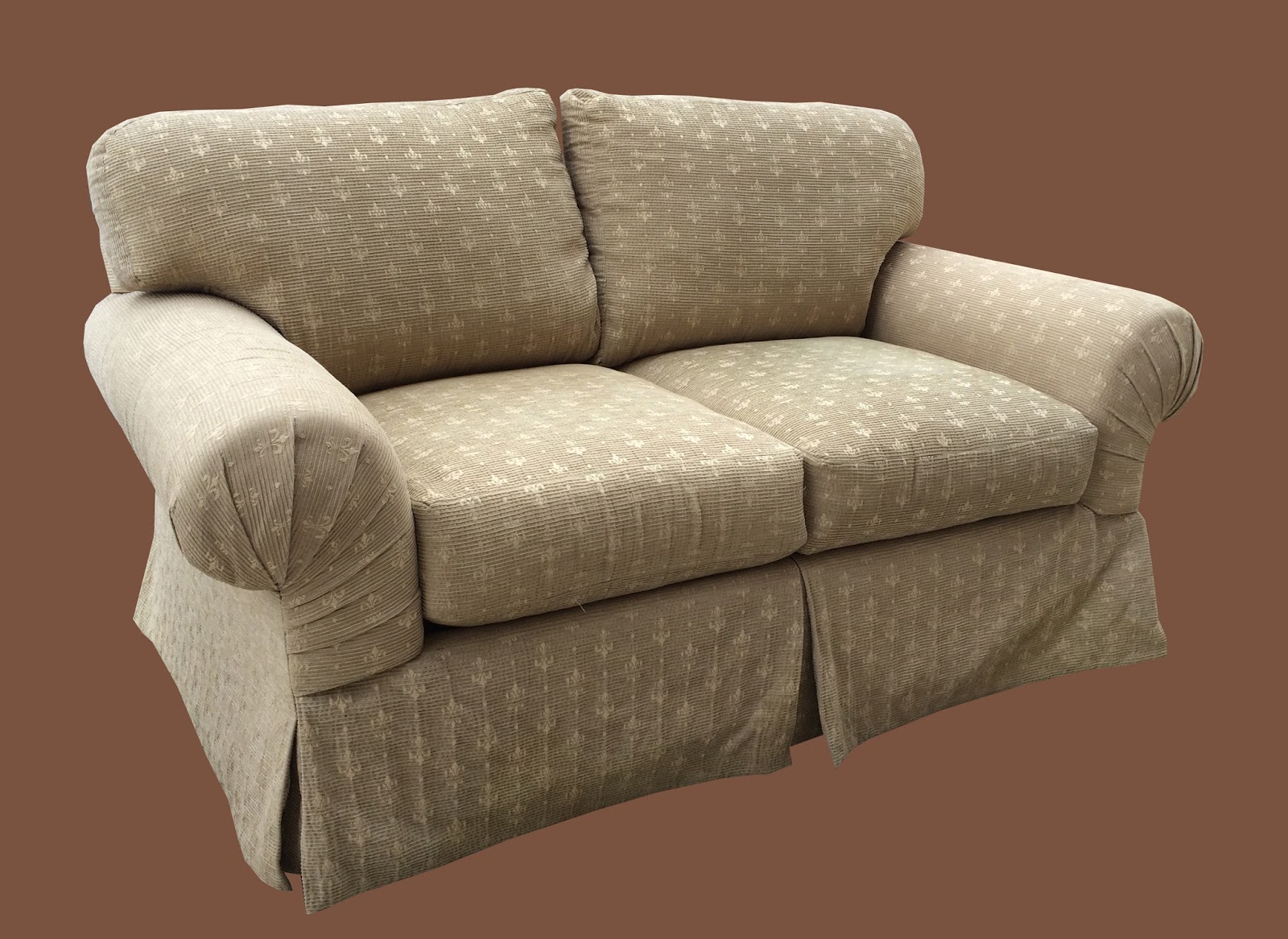 Uhuru Furniture & Collectibles Gold Loveseat 125 SOLD