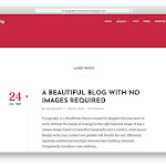 Text Based Minimal Blogger Theme