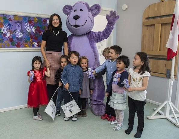 Crown Princess Mary of Denmark started her three days Greenland visit together with Mary Foundation