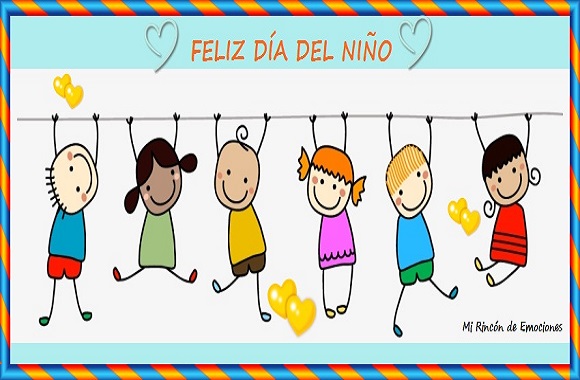 Feliz día del niño !! Tarjeta con amor