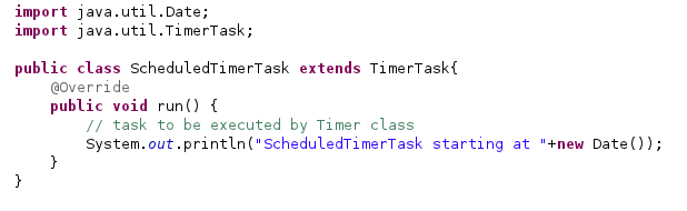 Java-Latte: How to a task with Timer and in Java