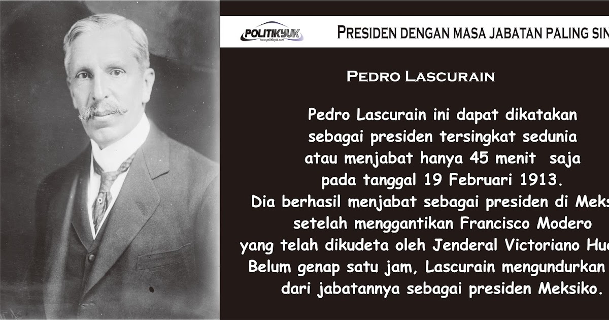 Politikyuk Presiden Dengan Masa Jabatan Tersingkat Di Dunia