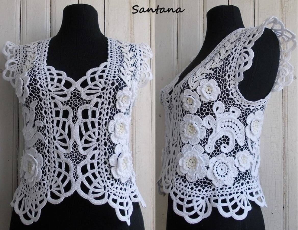Tina's handicraft : blouses crochet, irish lace from Santana
