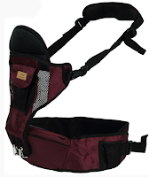 Hip seat baby carrier