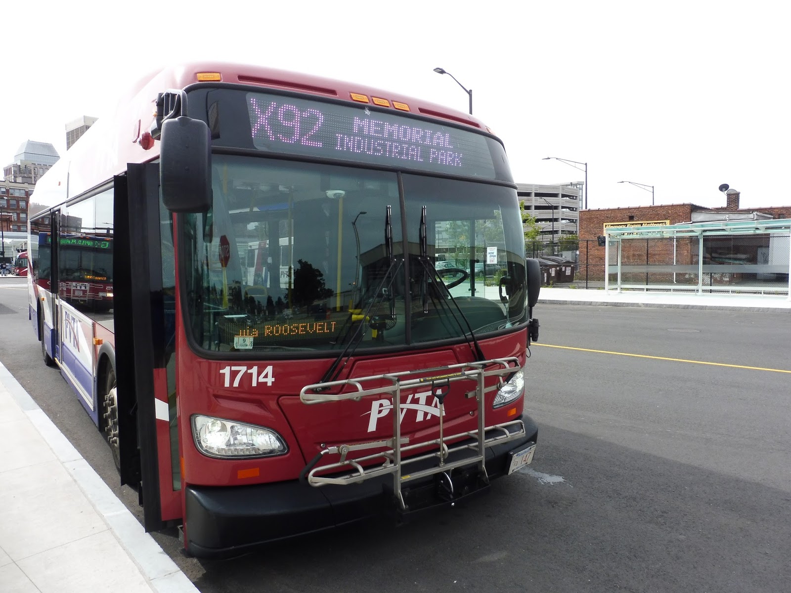 Miles on the mbta pvta x92 mid city crosstown 