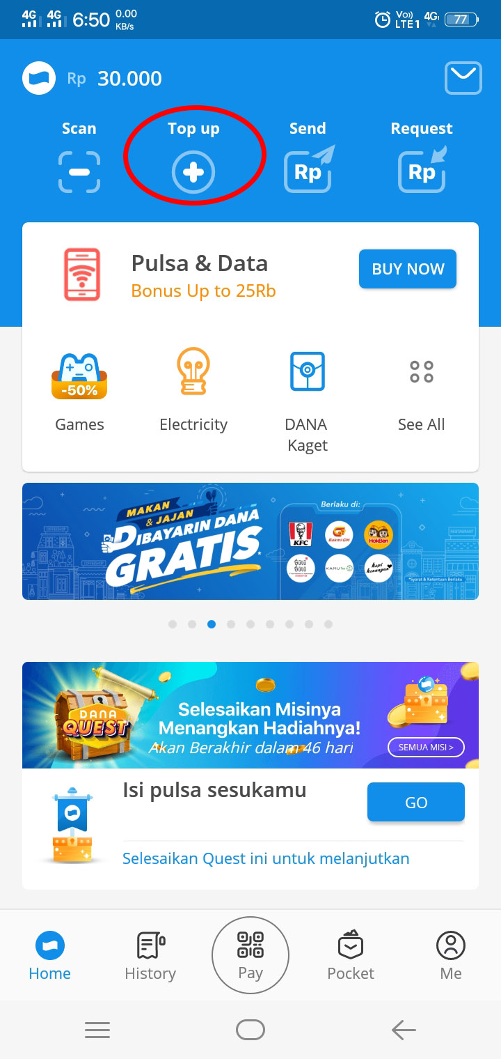 Beberapa Metode dan Cara Top Up Saldo DANA