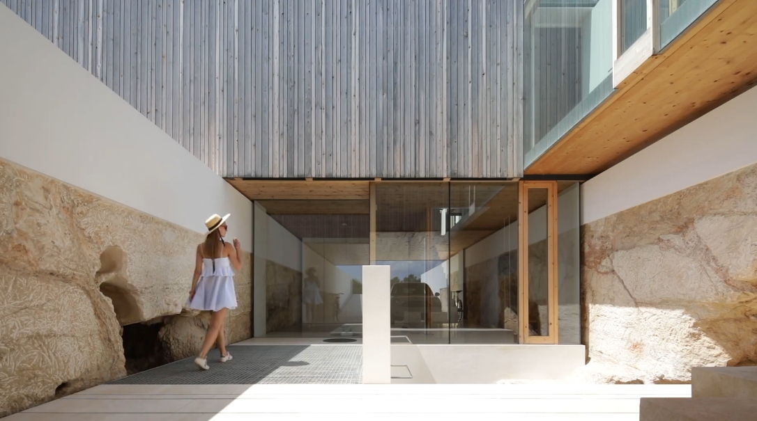 22 Interior Design Photos vs. Marià Castelló Martínez Modern Home Nested In Stone Tour