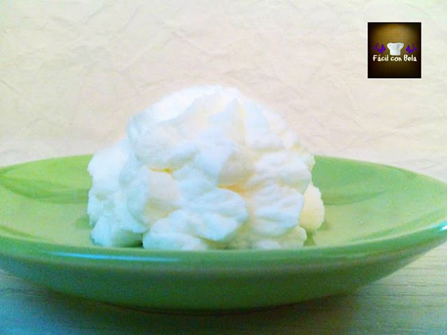 Como hacer nata (crema de leche) chantillí, nata montada (crema de leche)