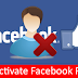 How to Deactivate A Facebook