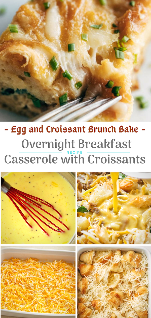 Overnight Breakfast Casserole with Croissants Egg and Crоіѕѕаnt