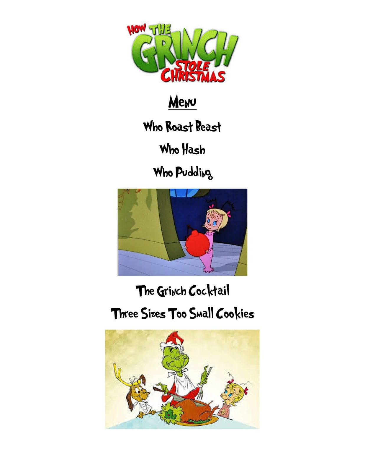 Who Hash : How the Grinch Stole Christmas - Fictitiously Delicious