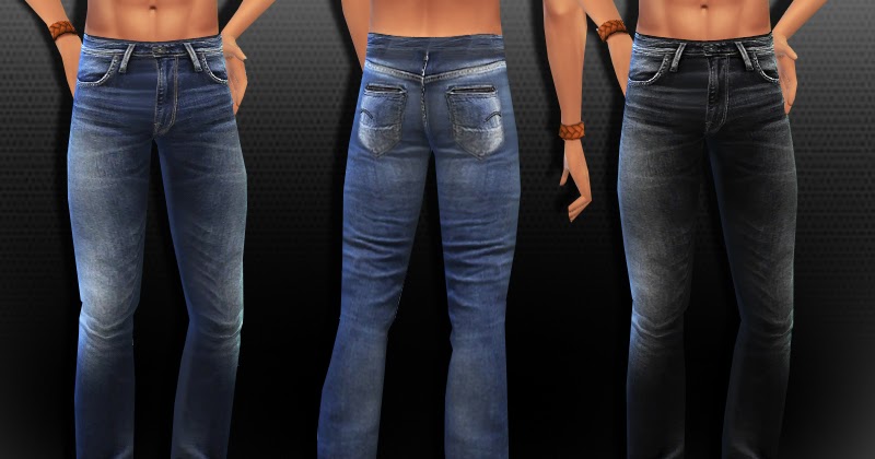 Sims 4 CC's - The Best: Men Realistic Wrangler Jeans by Saliwa