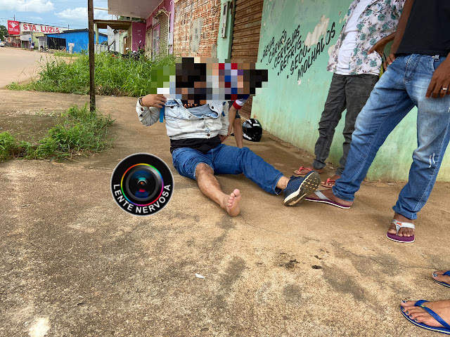 Condutor invade preferencial e atinge pai e filho em moto no Bairro Cidade Nova